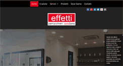 Desktop Screenshot of effettiparrucchieri.it